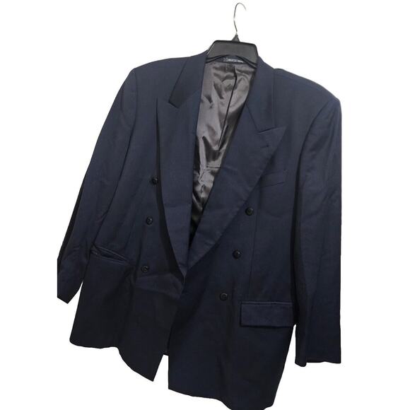 LUBIAM 1911 Blue Sport Coat Wool Italy Made US 50 L - Picture 3 of 14